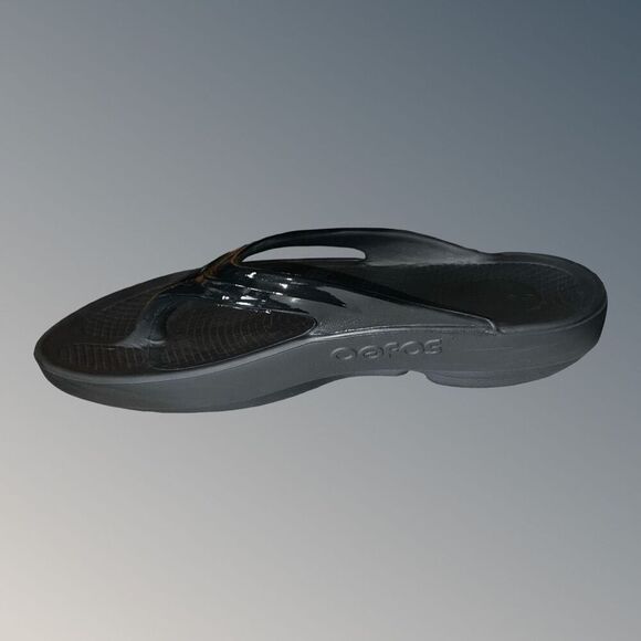 Adult Oofos OOLALA Black Recovery Sandals Size W 10 - Picture 3 of 5